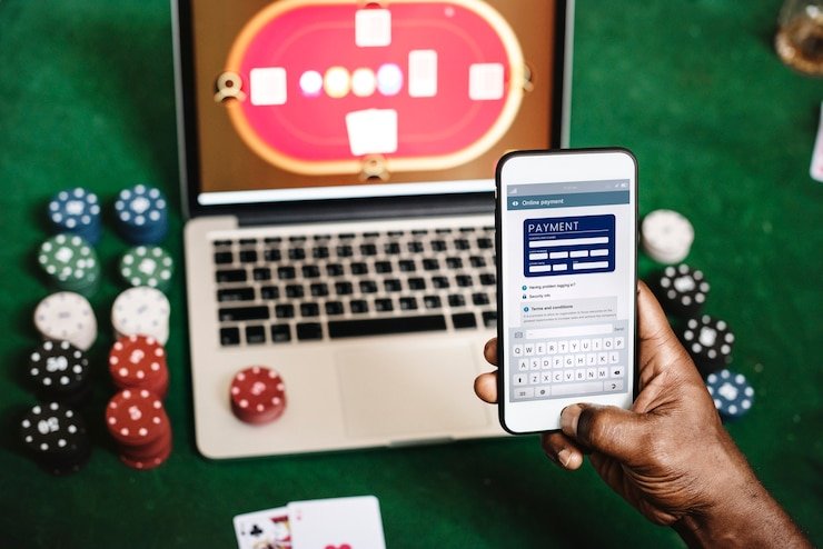 Galactic Gems five-reel slot interface on result sgp mobile showing space-themed symbols and active paylines